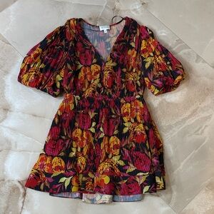 Milly Floral Puff Sleeve Dress